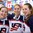 ZLIN, CZECH REPUBLIC - JANUARY 14: Team USA celebrates their victory over Canada during gold medal game action at the 2017 IIHF Ice Hockey U18 Women's World Championship. (Photo by Andrea Cardin/HHOF-IIHF Images)
